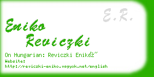 eniko reviczki business card